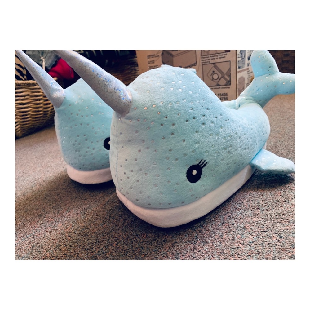 Narwhal slippers!!